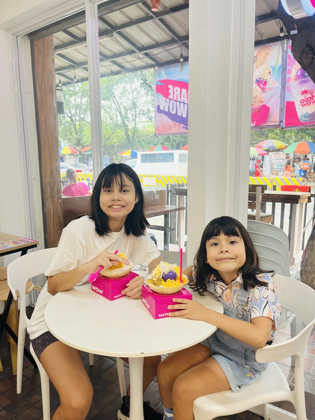 Young customers enjoying Halowow inside the Taytay flagship