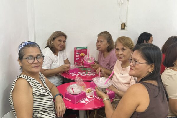 Guests enjoying Filipino Halo-Halo desserts at Halowow Taytay Rizal Philippines